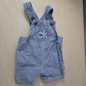 Calvin Klein Kids Overalls in Blue and White